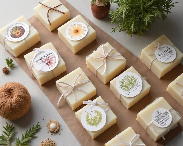 Eco-friendly packaging design for Artisan Soap Co